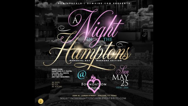 A Night In The Hamptons - FOUNDATION ROOM
